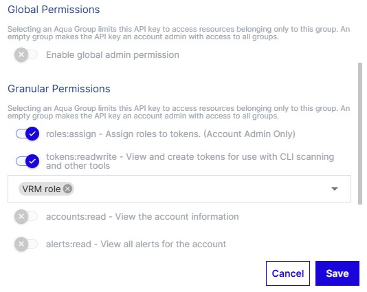 API permissions