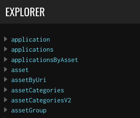 API Explorer tab
