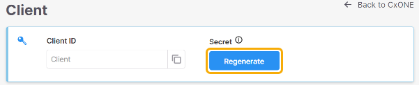 Regenerate secret