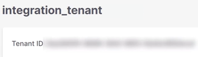 Tenant ID