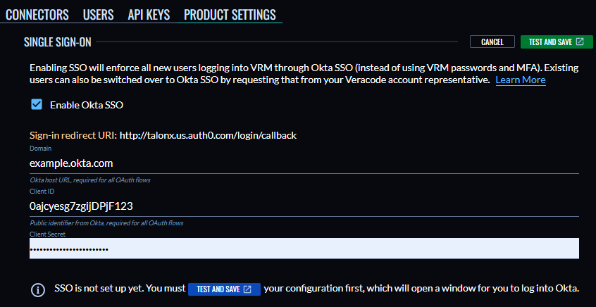 Enable SSO