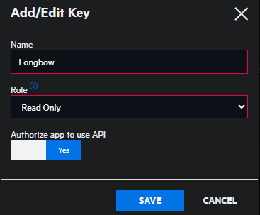 Add API key