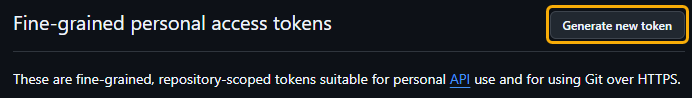 Generate new token