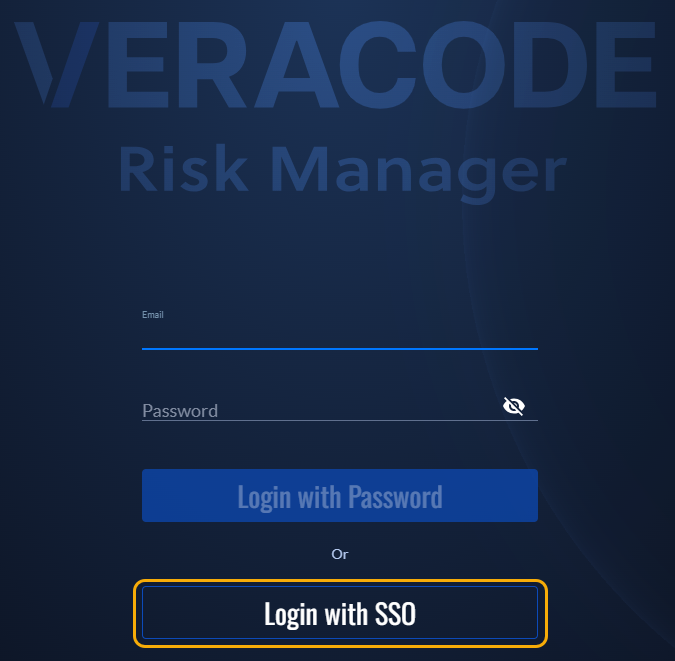 Login with SSO page