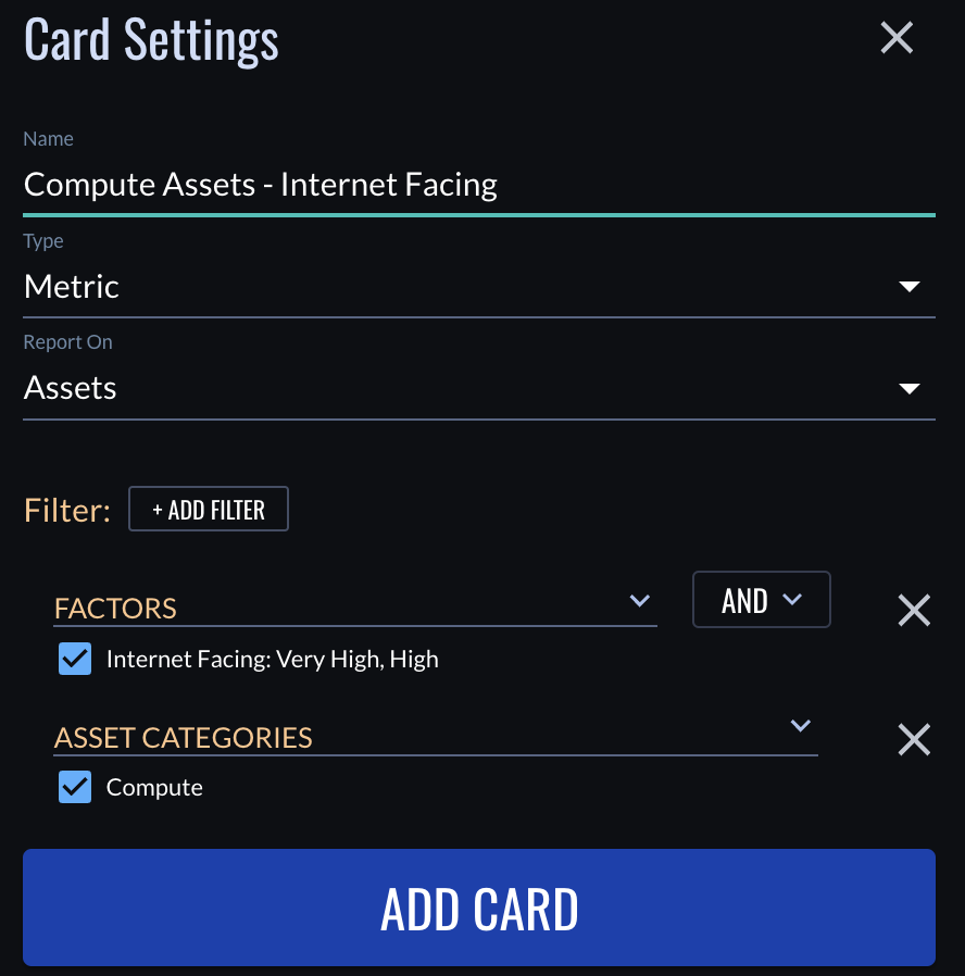 Metric card