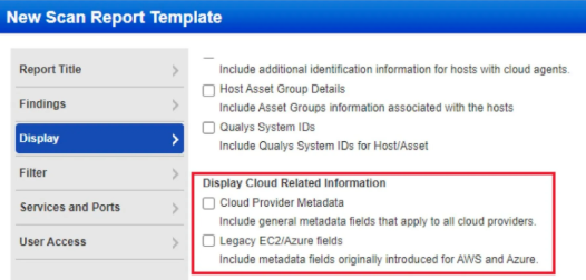 New Scan Report Template