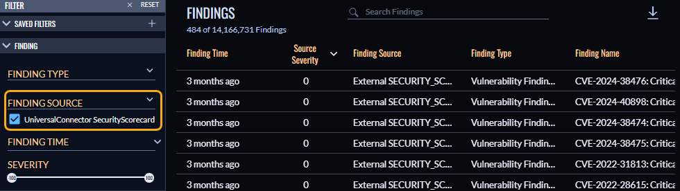 Finding source filter